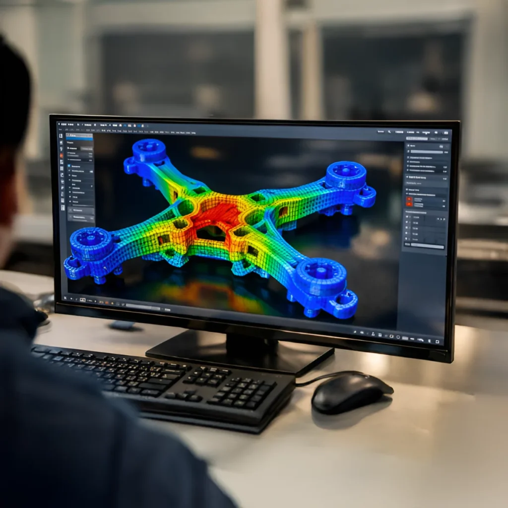Image of a digital model analysis.