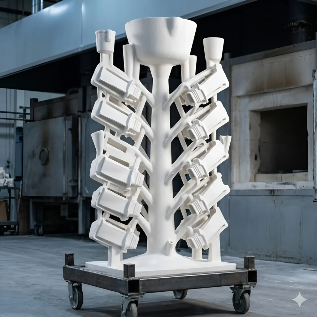 Image of finished ceramic mold for aviation.