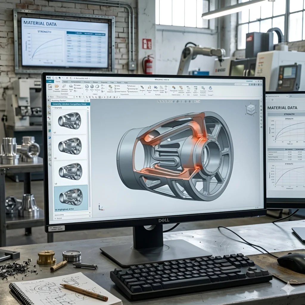 Image showing a CAD design for advanced renewable energy components.